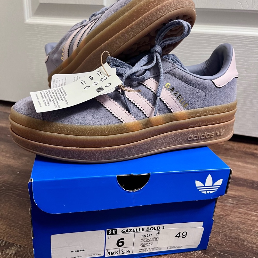 adidas Gazelle Bold W Lavender Pink with Gum Sole